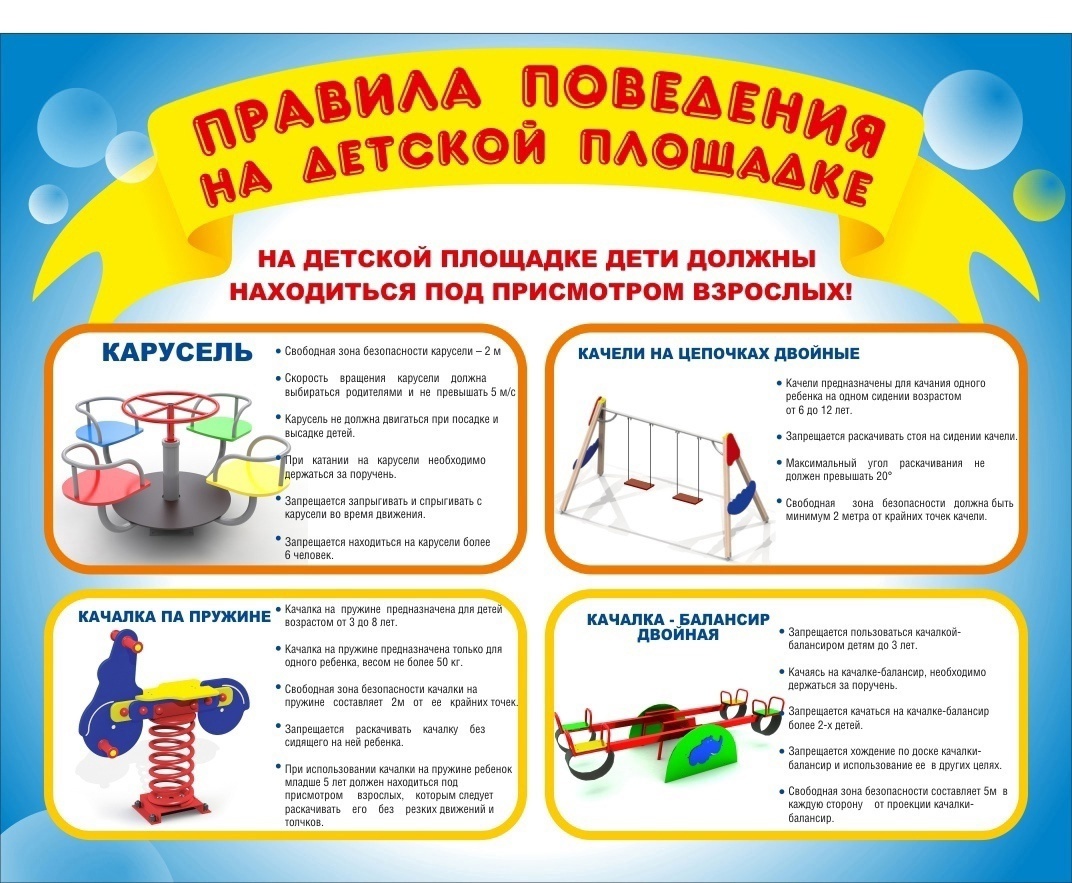 Правила безопасности на детской площадке.