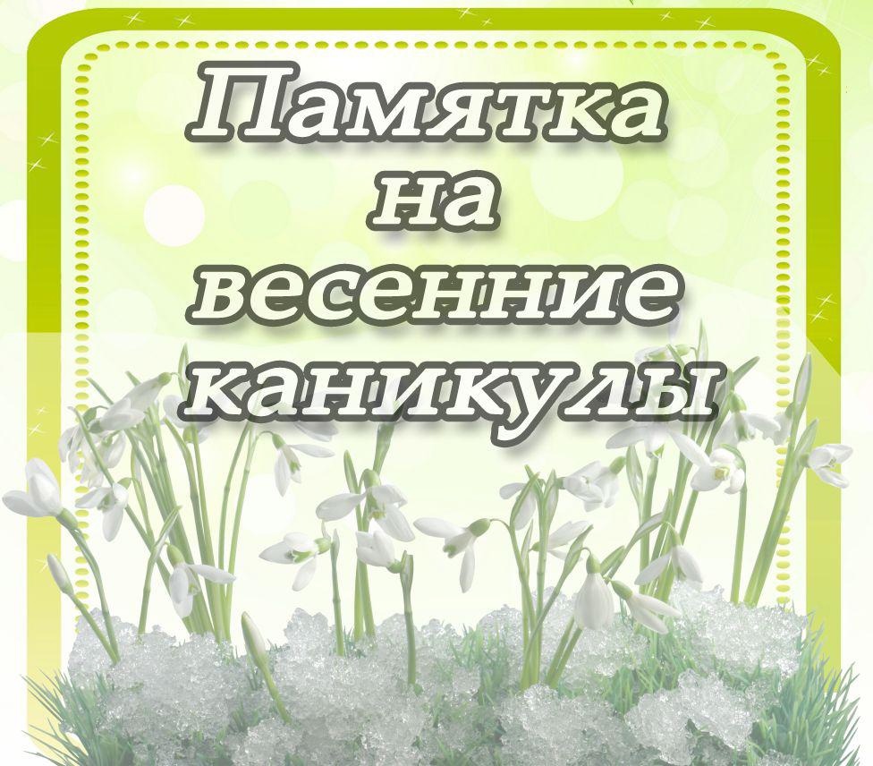 Путеводитель по весенним каникулам от наставника-просветителя.