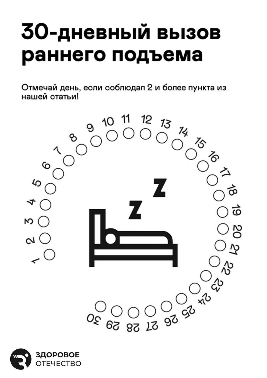 Как сформировать привычку вставать рано: чек-лист.